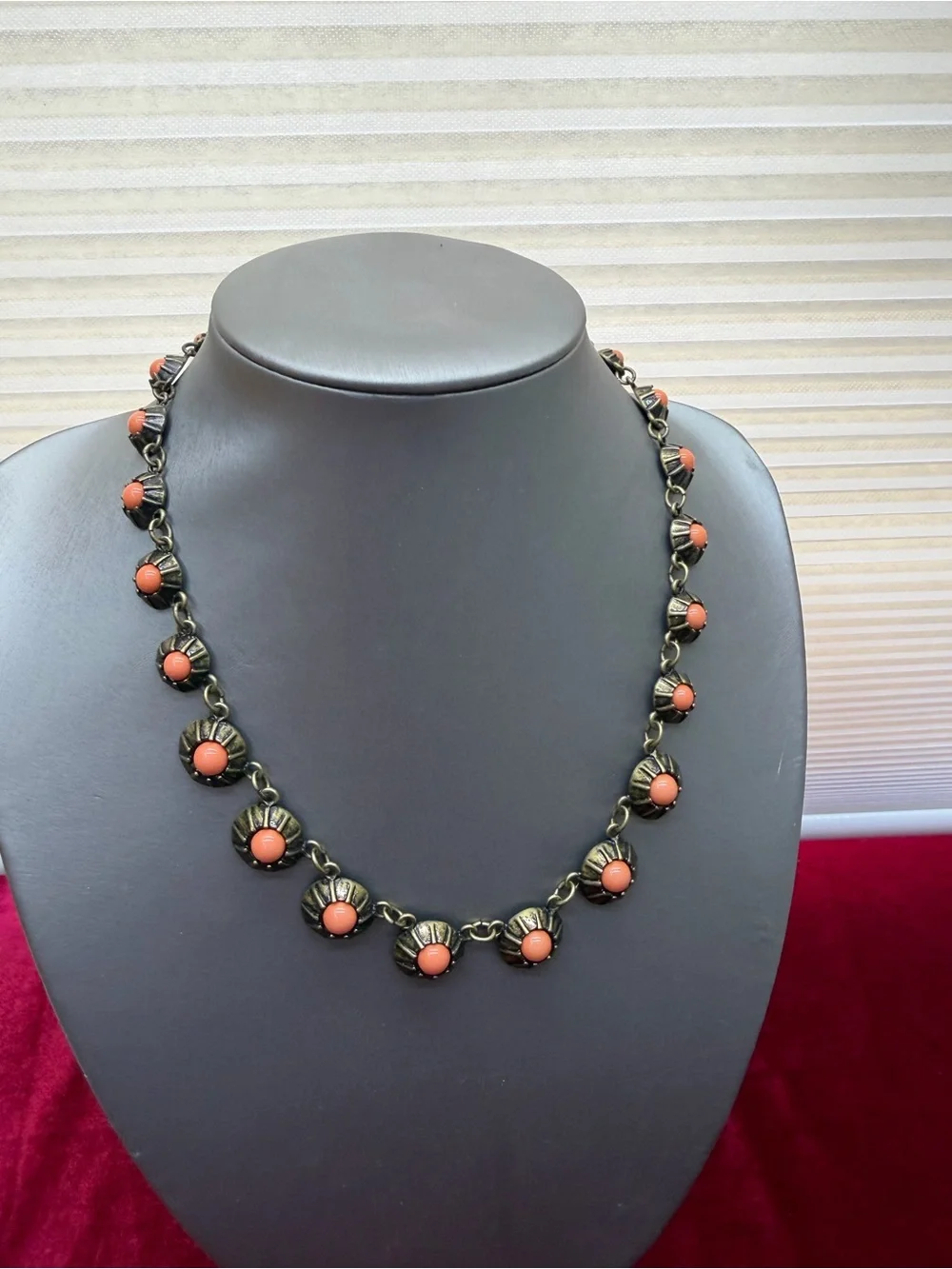 Vintage Candy Coral Necklace